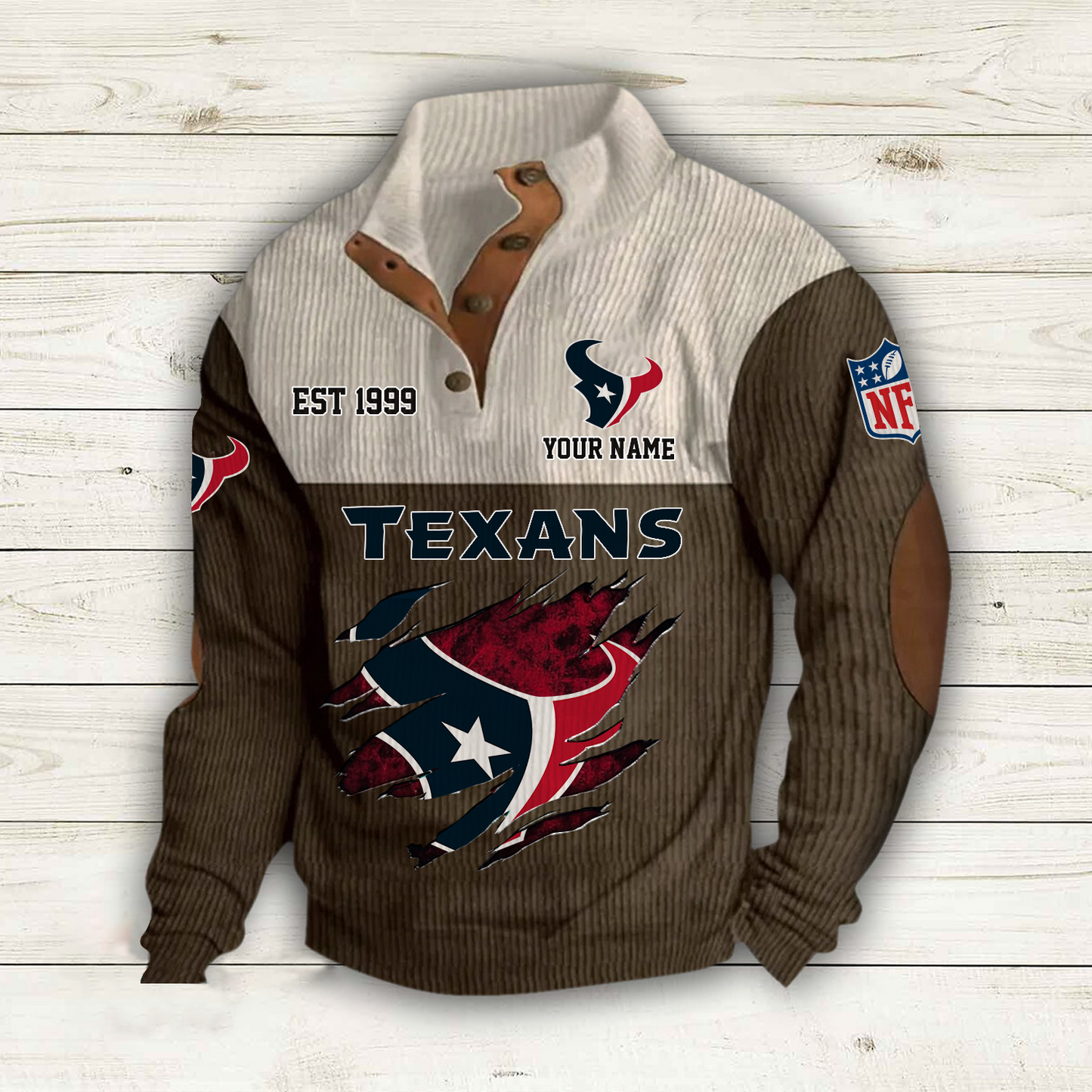 HOU x NFL Custom Name Sport Sweatshirt DatND DVT