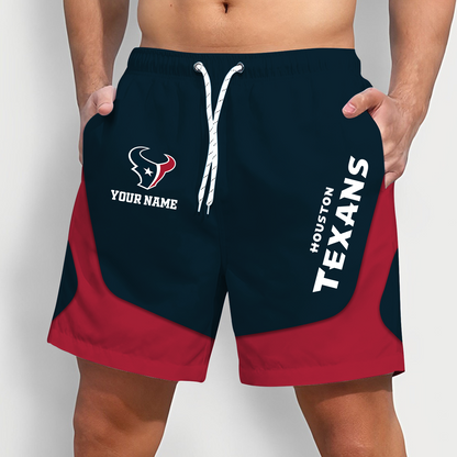 HOU x NFL Team Special Short Pants For Men Custom Name Gifts DATND TANTD25