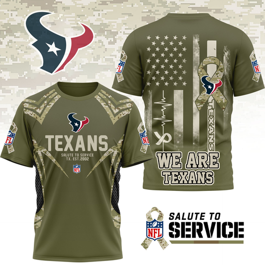 HT Premium NFL Salute to Service Camo 3D Shirt DDT CTND