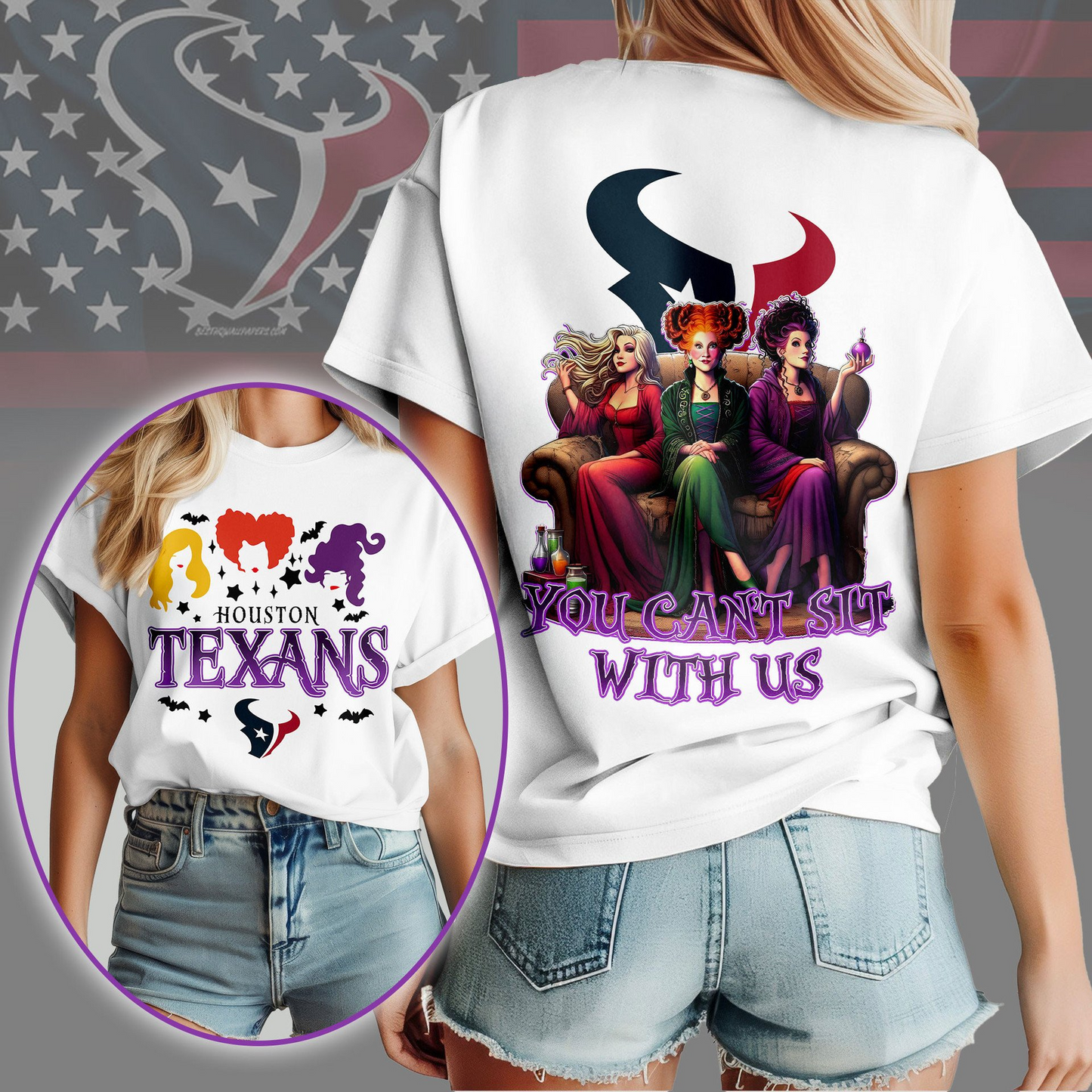 HT Premium NFL You Can't Sit With Us 3D T-shirt DDT NTL