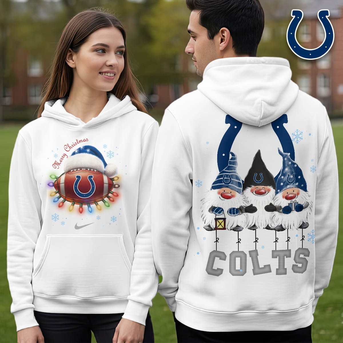 IC Premium NFL Christmas Gnomes Hoodie DDT CTND