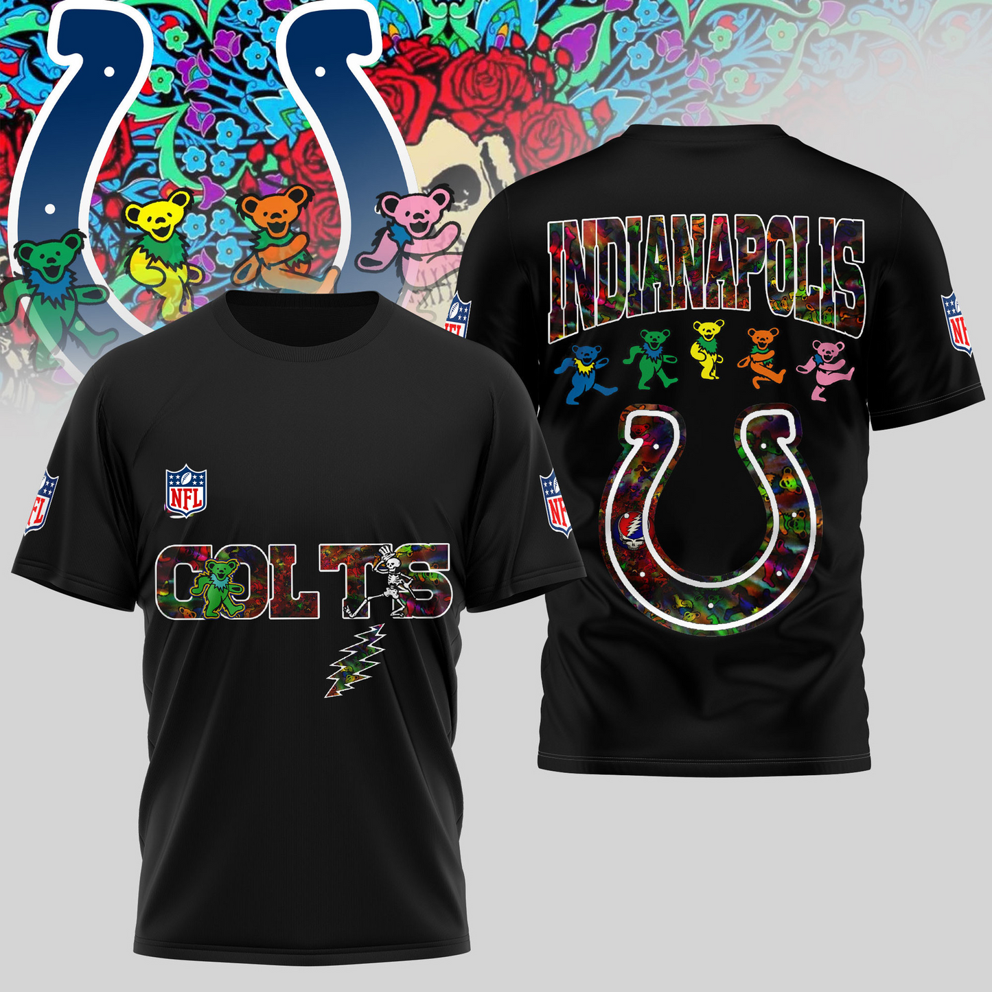 IC Premium NFL Dancing Bear T-Shirt DDT HLPHUONG