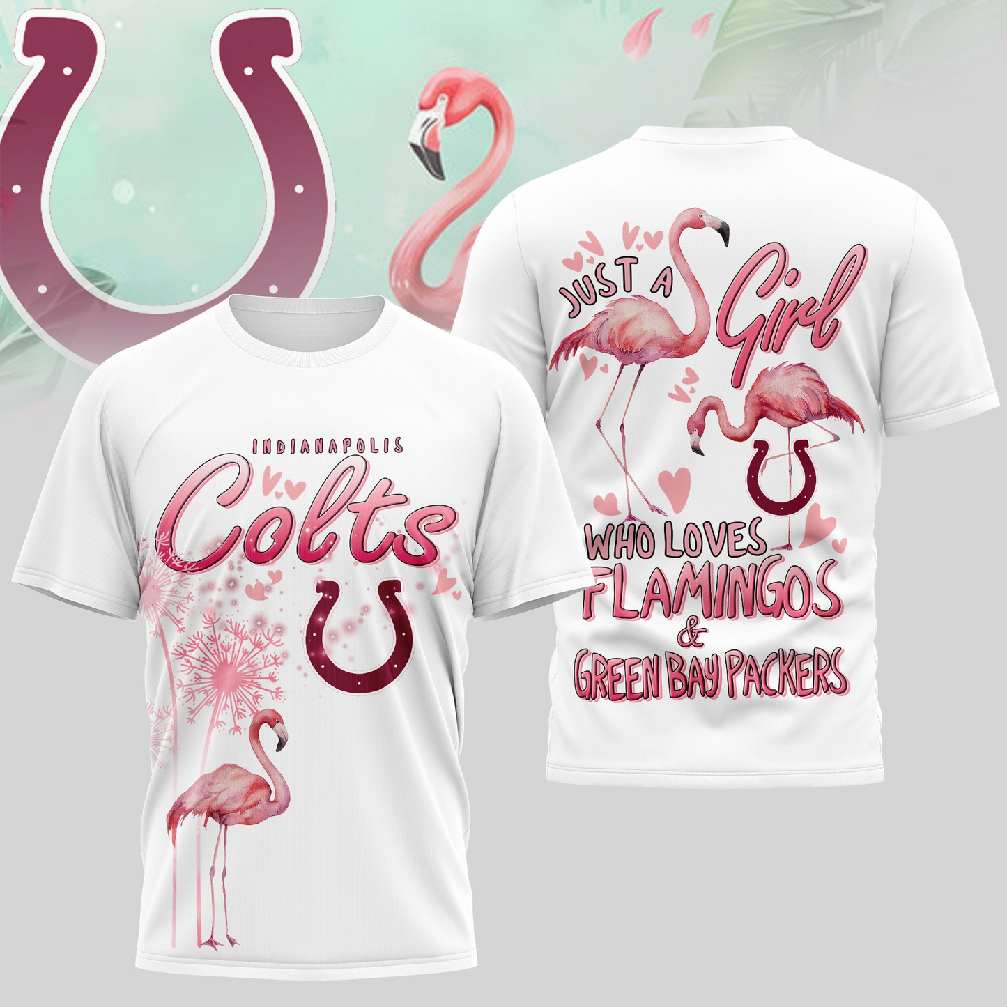 IC Premium NFL Flamingo 3D Shirt DDT NTL