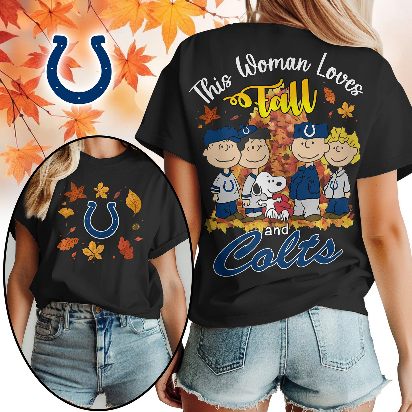 IC Premium NFL This Woman loves fall 3D Shirt DDT CTND