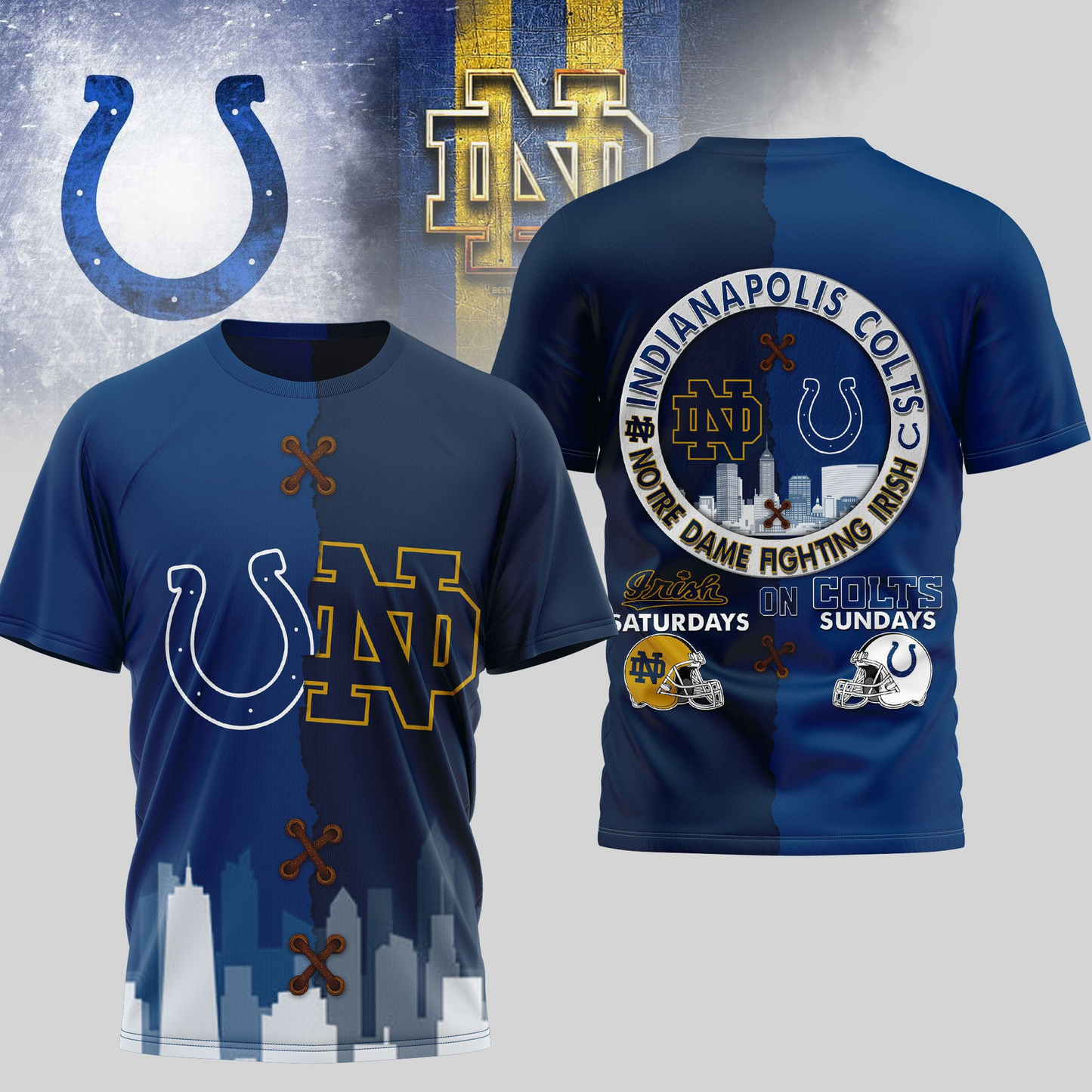 IC Premium NFL x NCAA 3D T-shirt DDT NTL