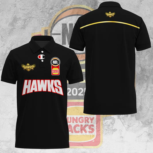 Illawarra Hawks NBL Limited Edition Polo Shirt TM - Super Savings When Buying Combo V2