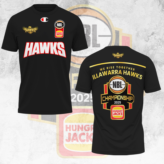 Illawarra Hawks NBL Limited Edition T-Shirt TM - You will save more when you buy the clothes and hat combo V1