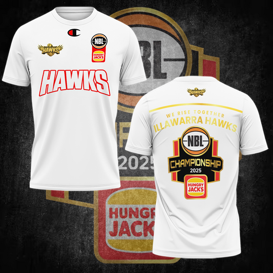 Illawarra Hawks NBL Limited Edition T-Shirt TM - You will save more when you buy the clothes and hat combo V3