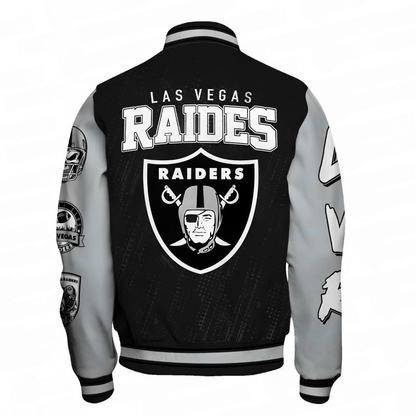 Las Vegas Raiders National Football League Pattern Varsity Jacket