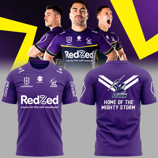 Melbourne Storm NRL 2025 Special Edition T-Shirt TM - You will save more when you buy the clothes and hat combo V1