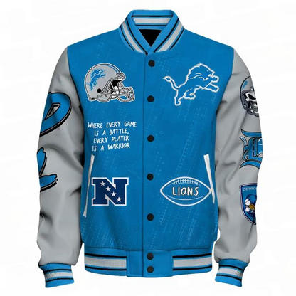 Detroit Lions National Football League Unisex Varsity Jacket