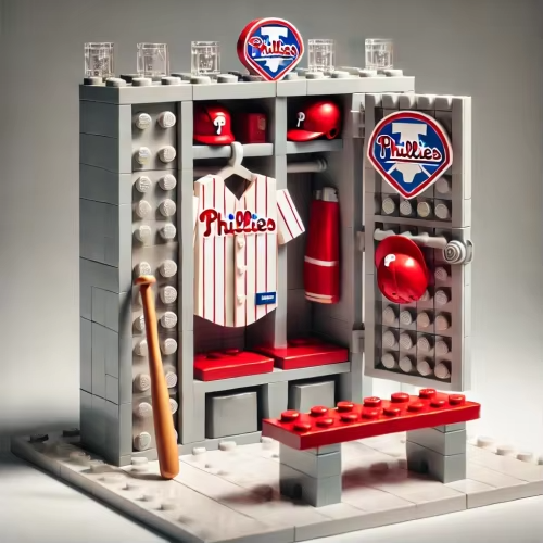 MLB Teams Locker Room Baseball Glove Building Block Set DDT NTL