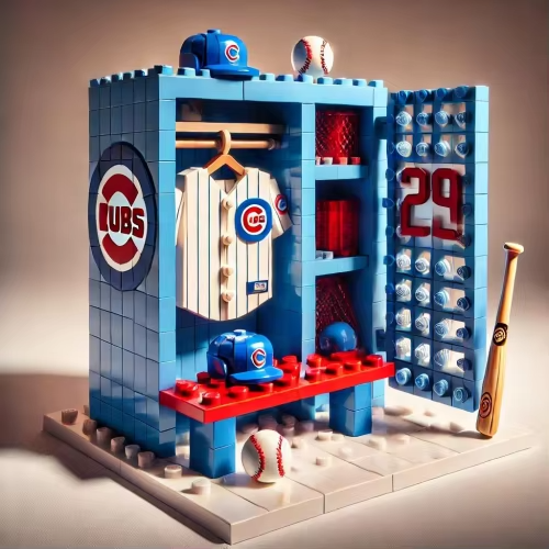 MLB Teams Locker Room Baseball Glove Building Block Set DDT NTL