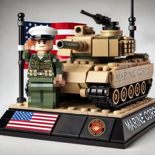 Assault Team Military Hummer Jeep Armored Vehicle Building Block Model Army Mini Soldier Transport Chariot Toys Kit Gift DDT CTND
