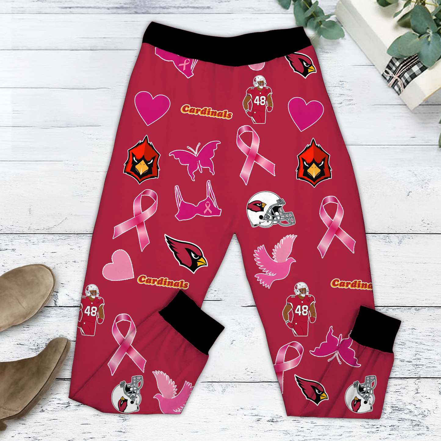 In October We Wear Pink And Watch ARI NFL Pajamas Set DatND DVT