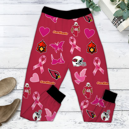 In October We Wear Pink And Watch ARI NFL Pajamas Set DatND DVT