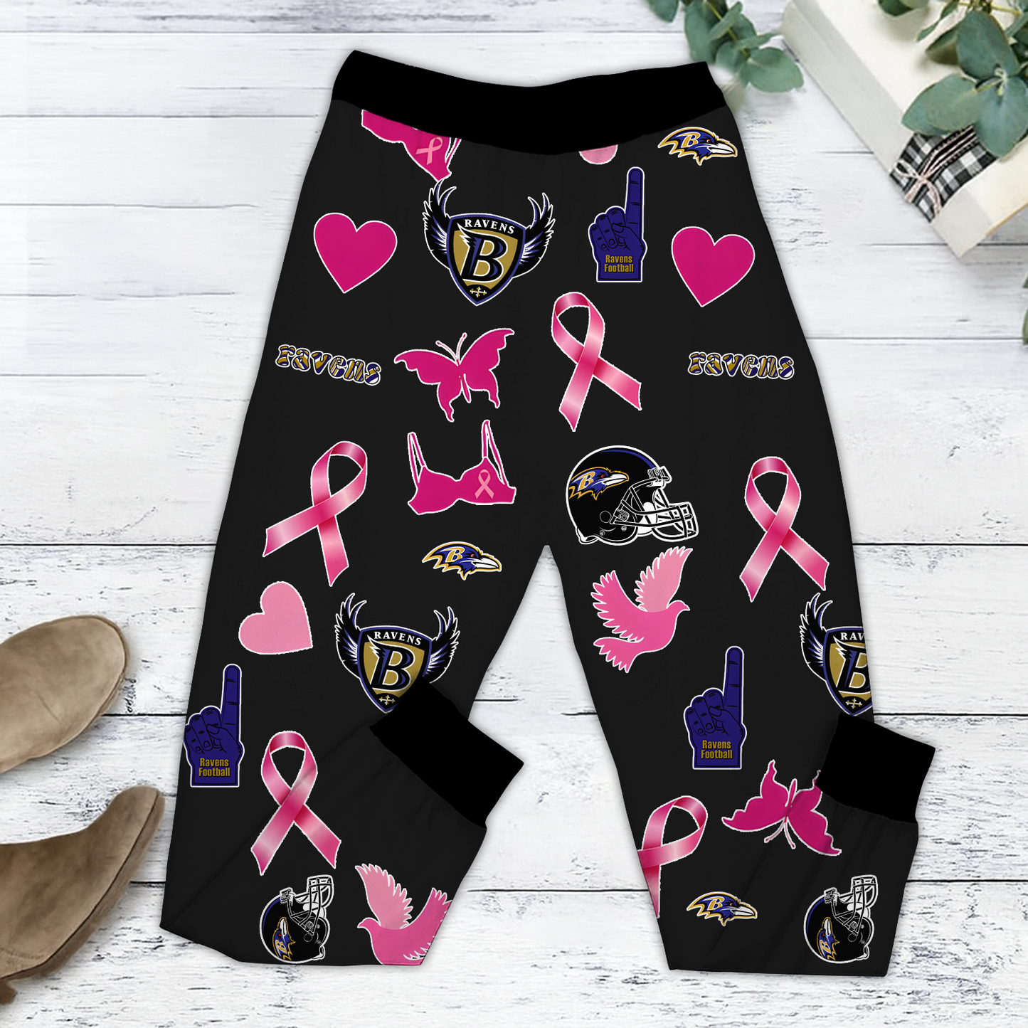 In October We Wear Pink And Watch BAL NFL Pajamas Set DatND DVT