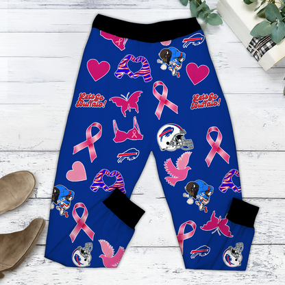 In October We Wear Pink And Watch BUF NFL Pajamas Set DatND DVT