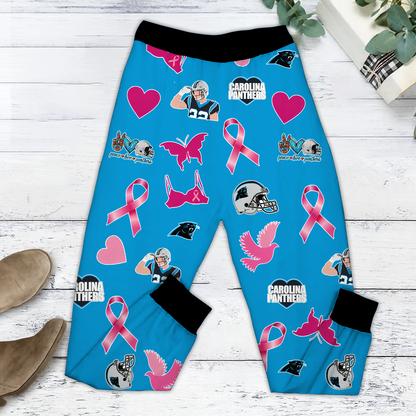 In October We Wear Pink And Watch CAR NFL Pajamas Set DatND DVT