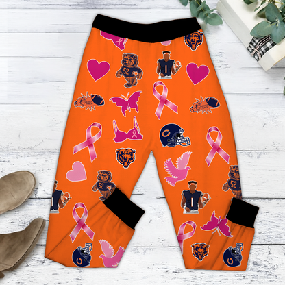 In October We Wear Pink And Watch CHI NFL Pajamas Set DatND DVT