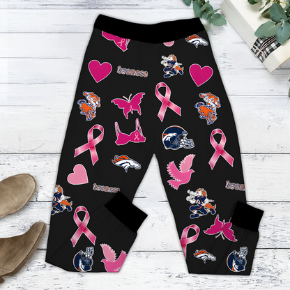 In October We Wear Pink And Watch DEN NFL Pajamas Set DatND DVT