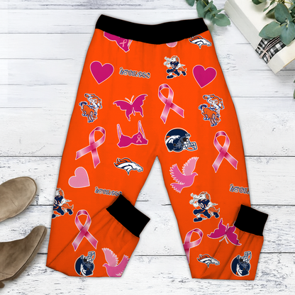 In October We Wear Pink And Watch DEN NFL Pajamas Set DatND DVT