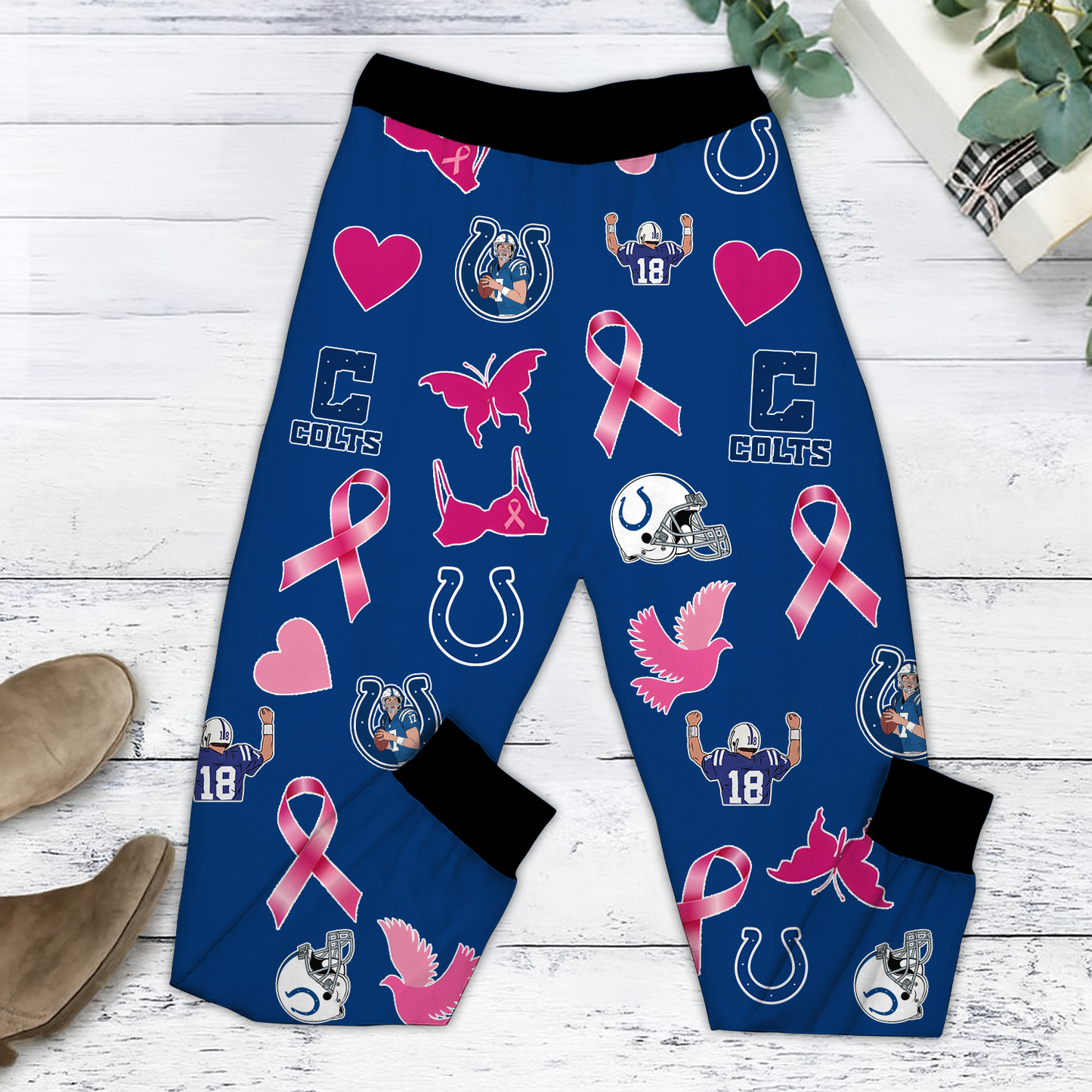 In October We Wear Pink And Watch IND NFL Pajamas Set DatND DVT
