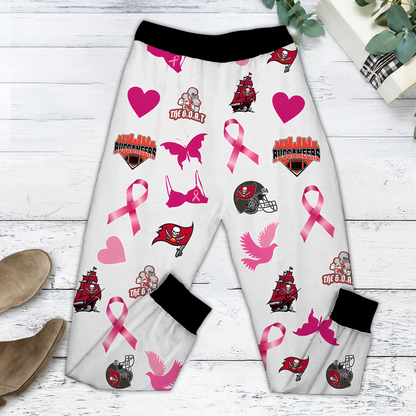 In October We Wear Pink And Watch TB NFL Pajamas Set DatND DVT