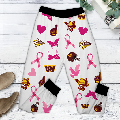 In October We Wear Pink And Watch WAS NFL Pajamas Set DatND DVT
