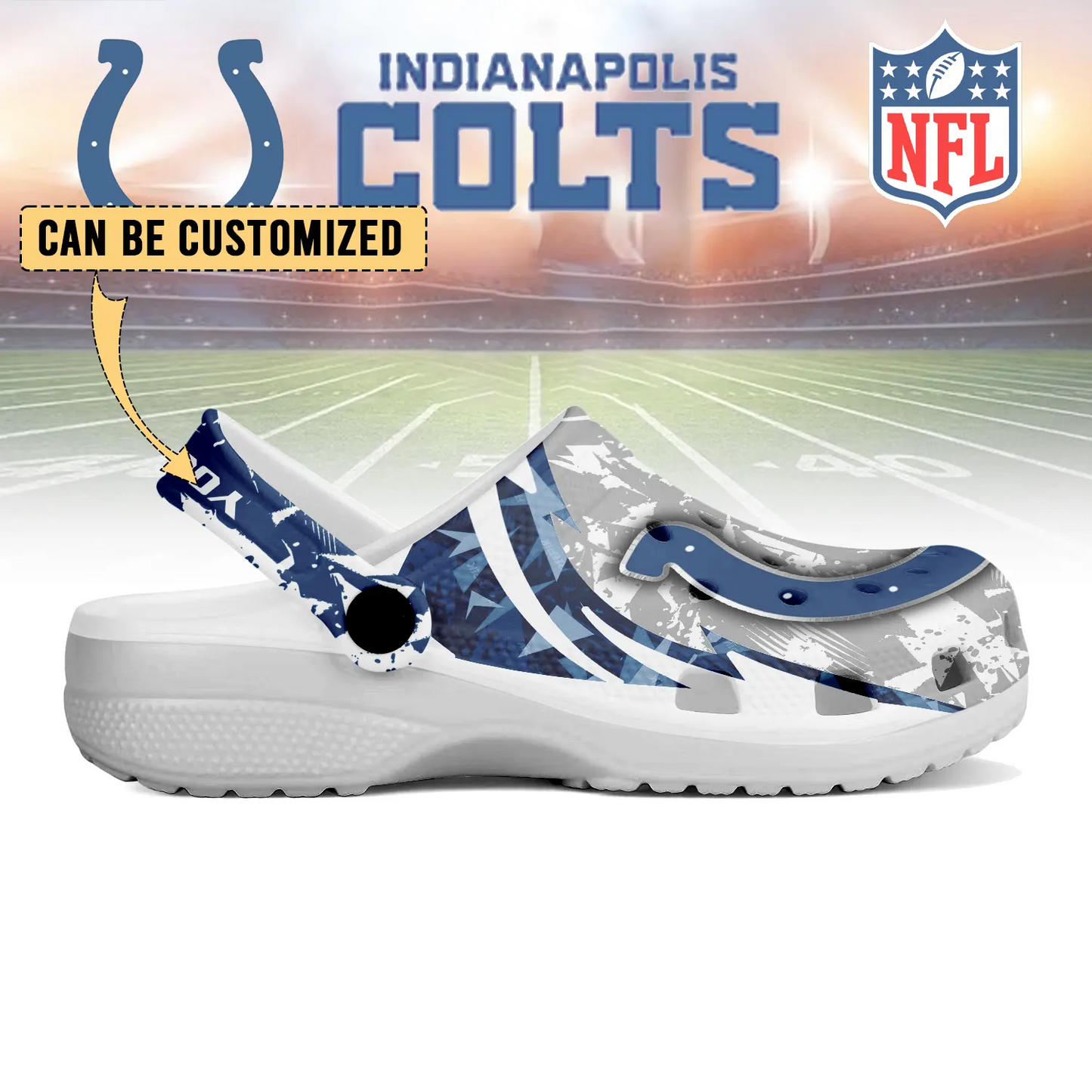 IND  x NFL Crocs Crocband Clogs Shoes DatND DVT