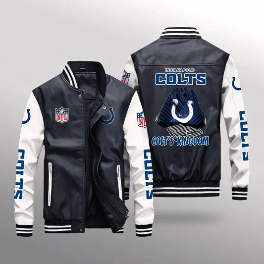IND x NFL Leather Bomber Jacket DATND TANTD