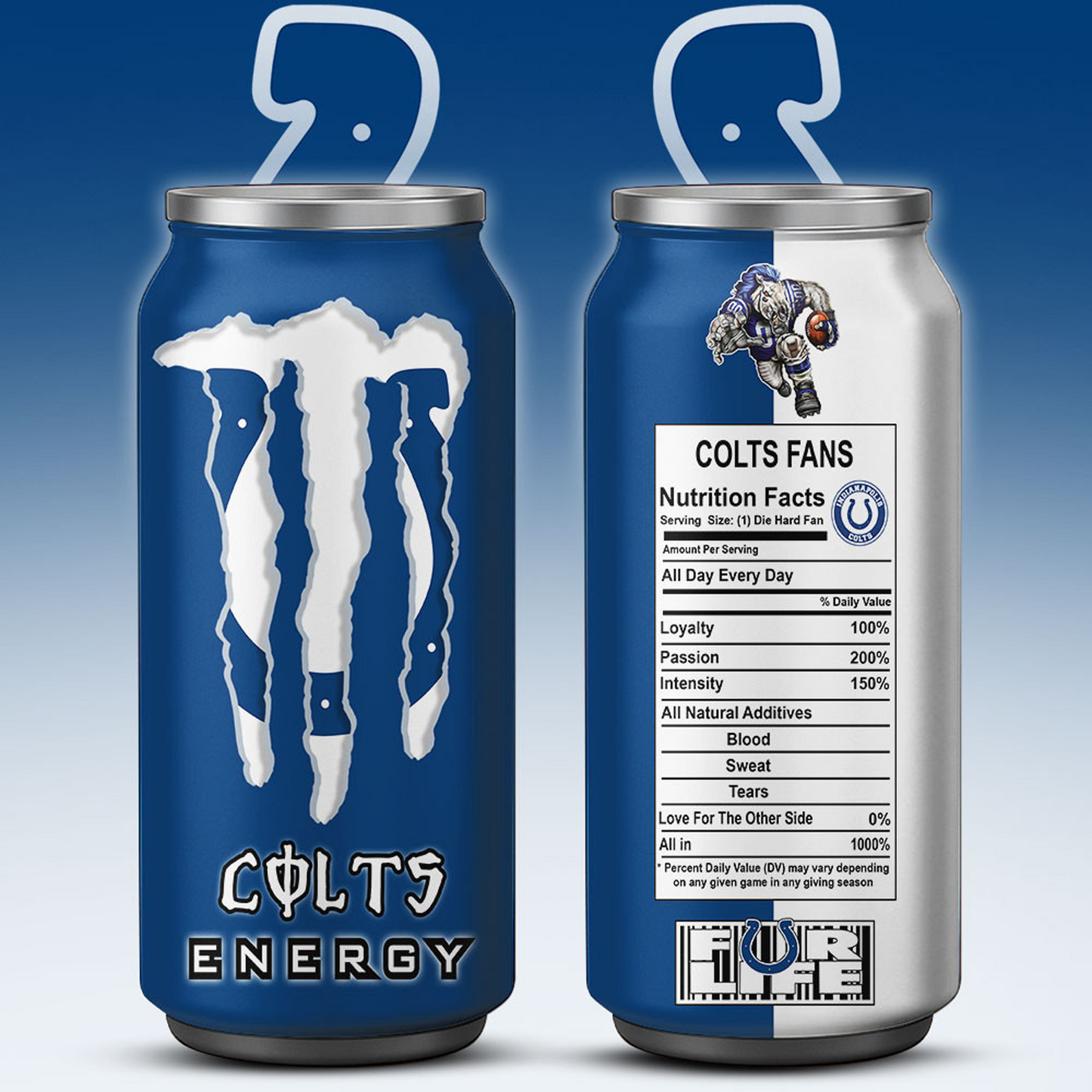 IND x NFL Monster Energy Tumbler Gift for Fans DATND TANTD