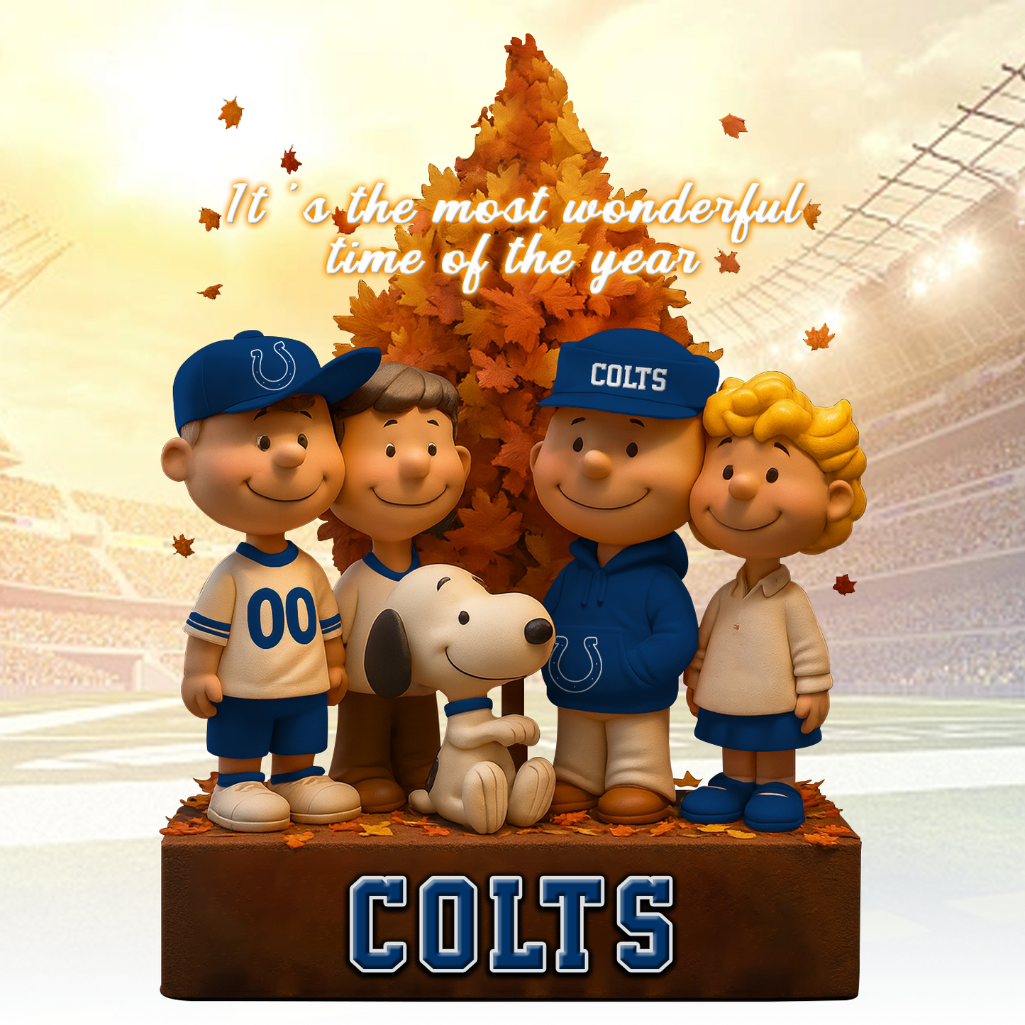 IND x NFL Premium Acrylic Block Peanuts DATND TANTD 120825