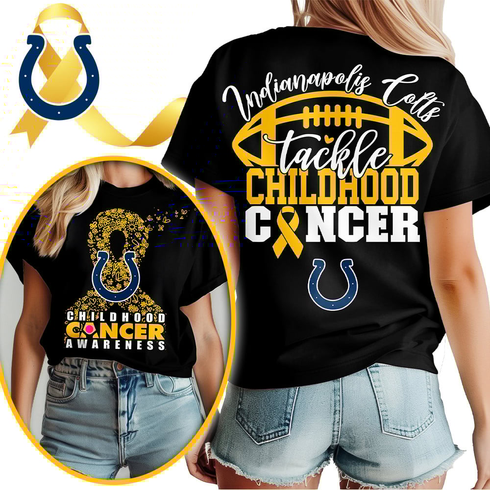 IND X NFL Premium Childhood Cancer Awareness Month 3D Shirt DatND ThuongNH