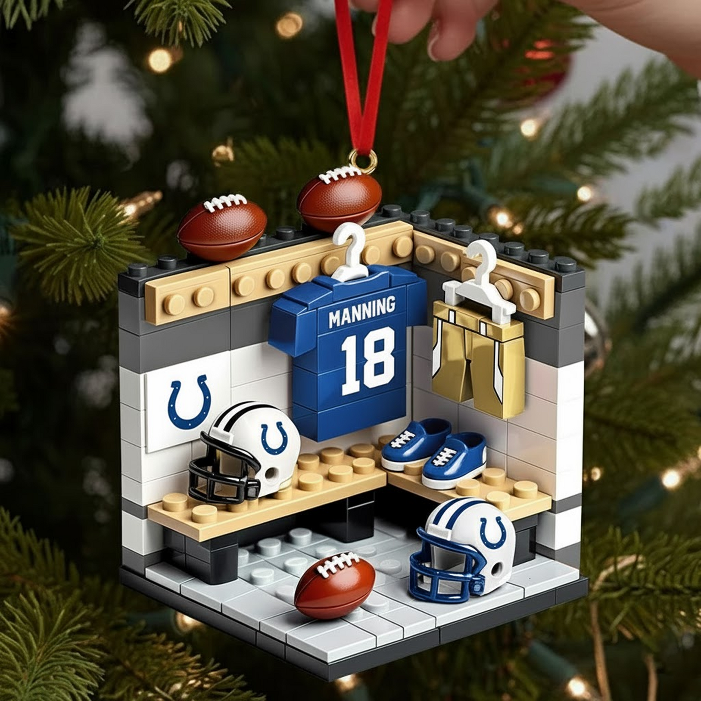 IND X NFL Sport Lover Ornament - Personalized Gift For Sport Lover Christmas Ornament NAK THUONGNH