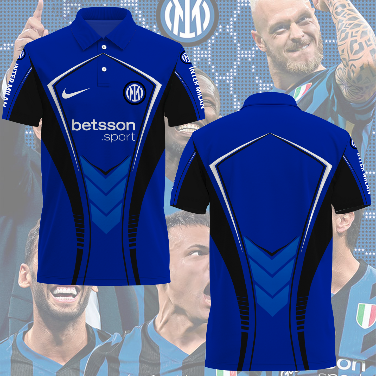 Inter Milan UEFA Champions League Final Polo Shirt TM NTA V4