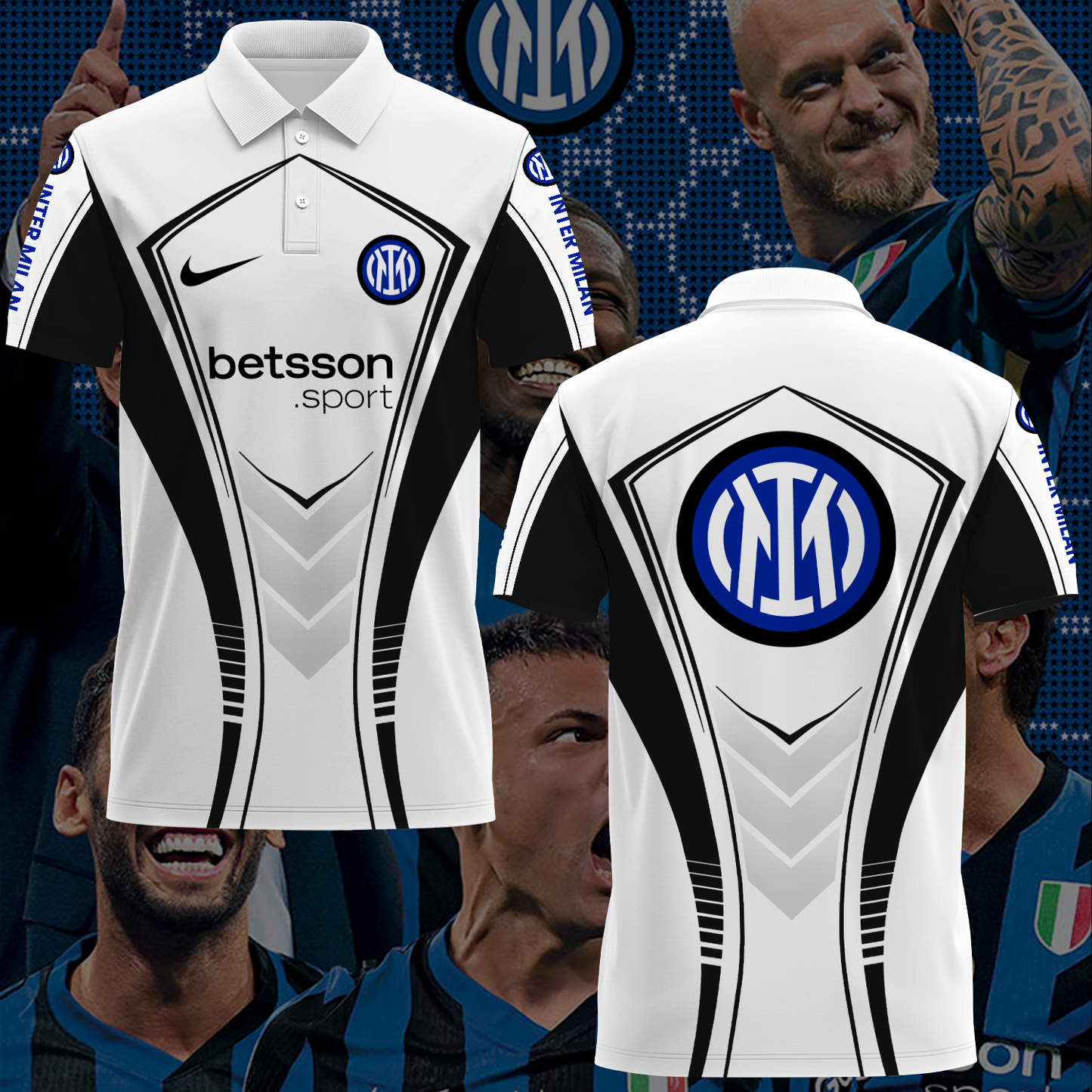 Inter Milan UEFA Champions League Final Polo Shirt TM NTA V9