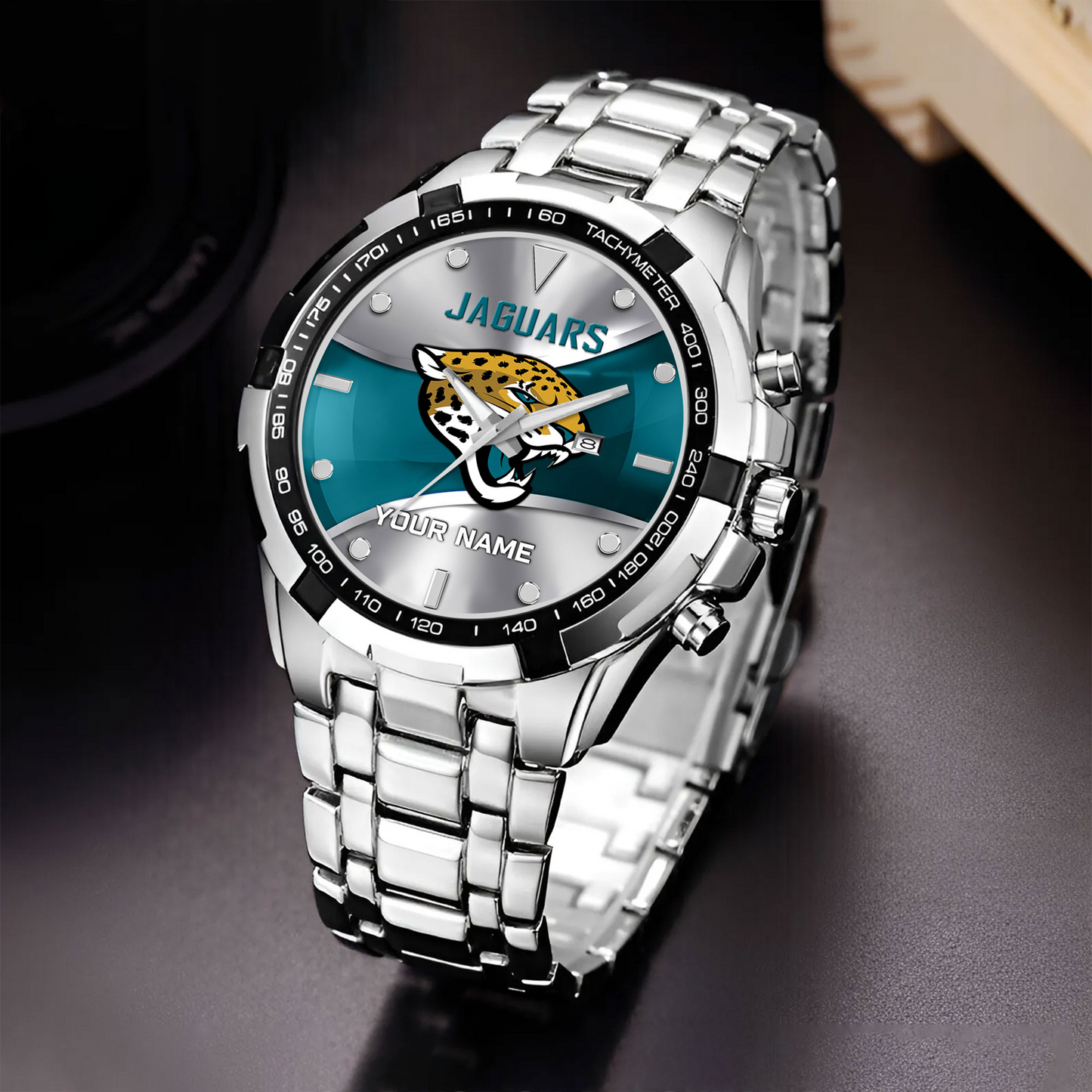 JAC x NFL Alloy Men Quartz Watch - Custom Name DATND TANTD