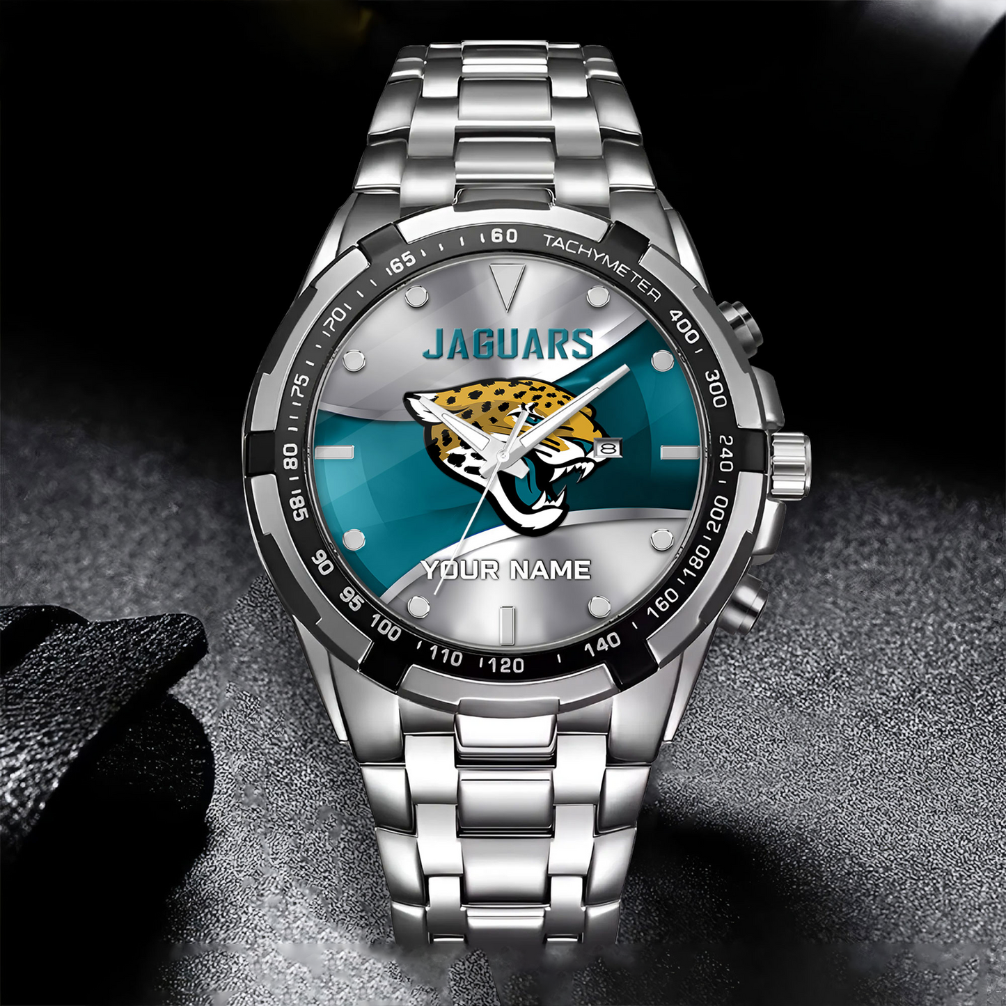 JAC x NFL Alloy Men Quartz Watch - Custom Name DATND TANTD