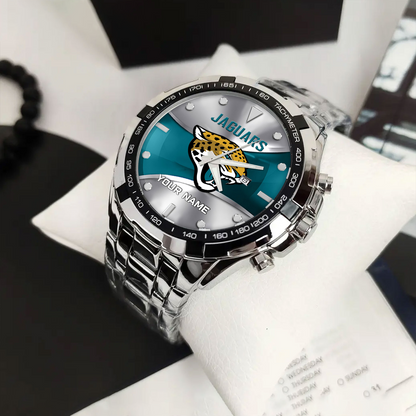 JAC x NFL Alloy Men Quartz Watch - Custom Name DATND TANTD
