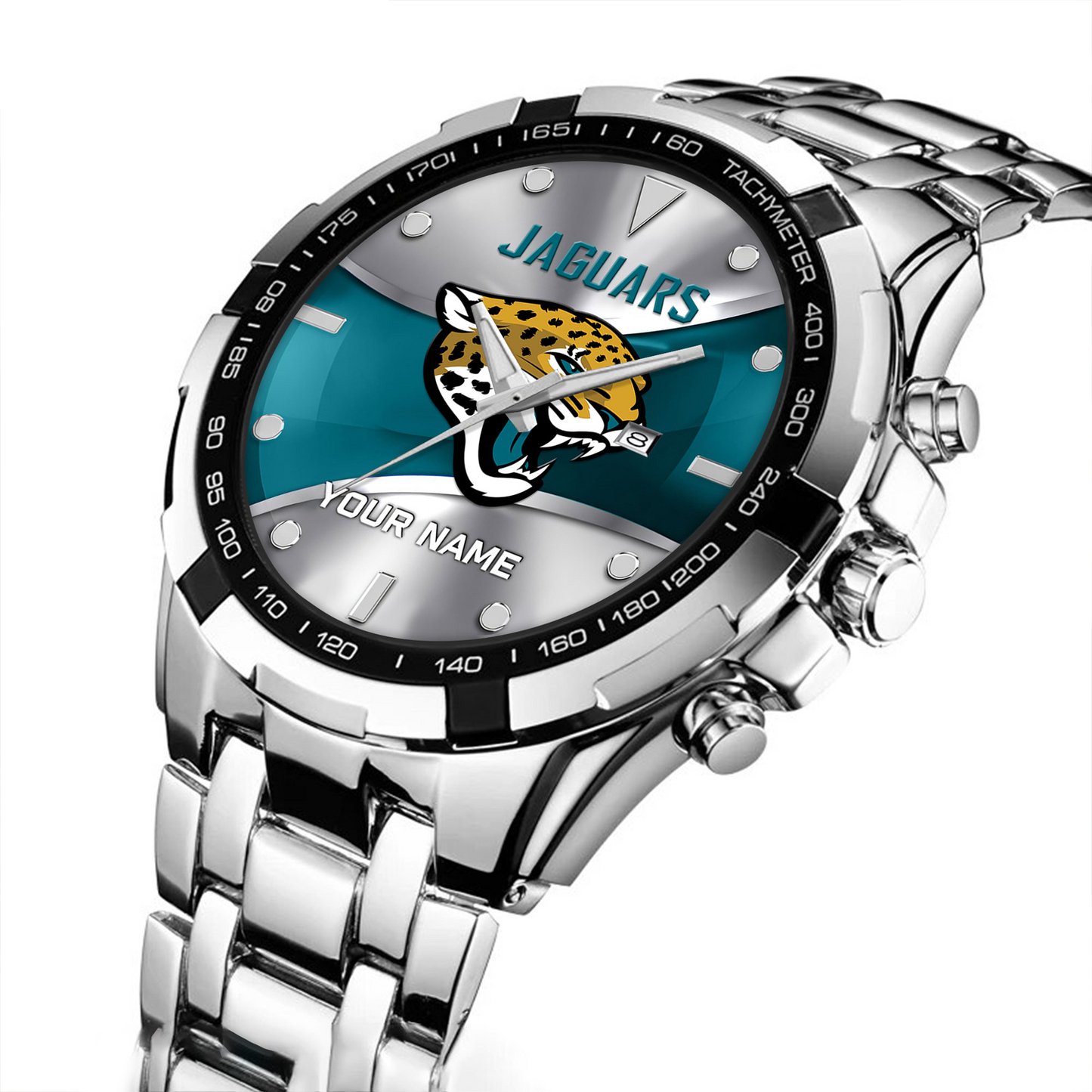JAC x NFL Alloy Men Quartz Watch - Custom Name DATND TANTD