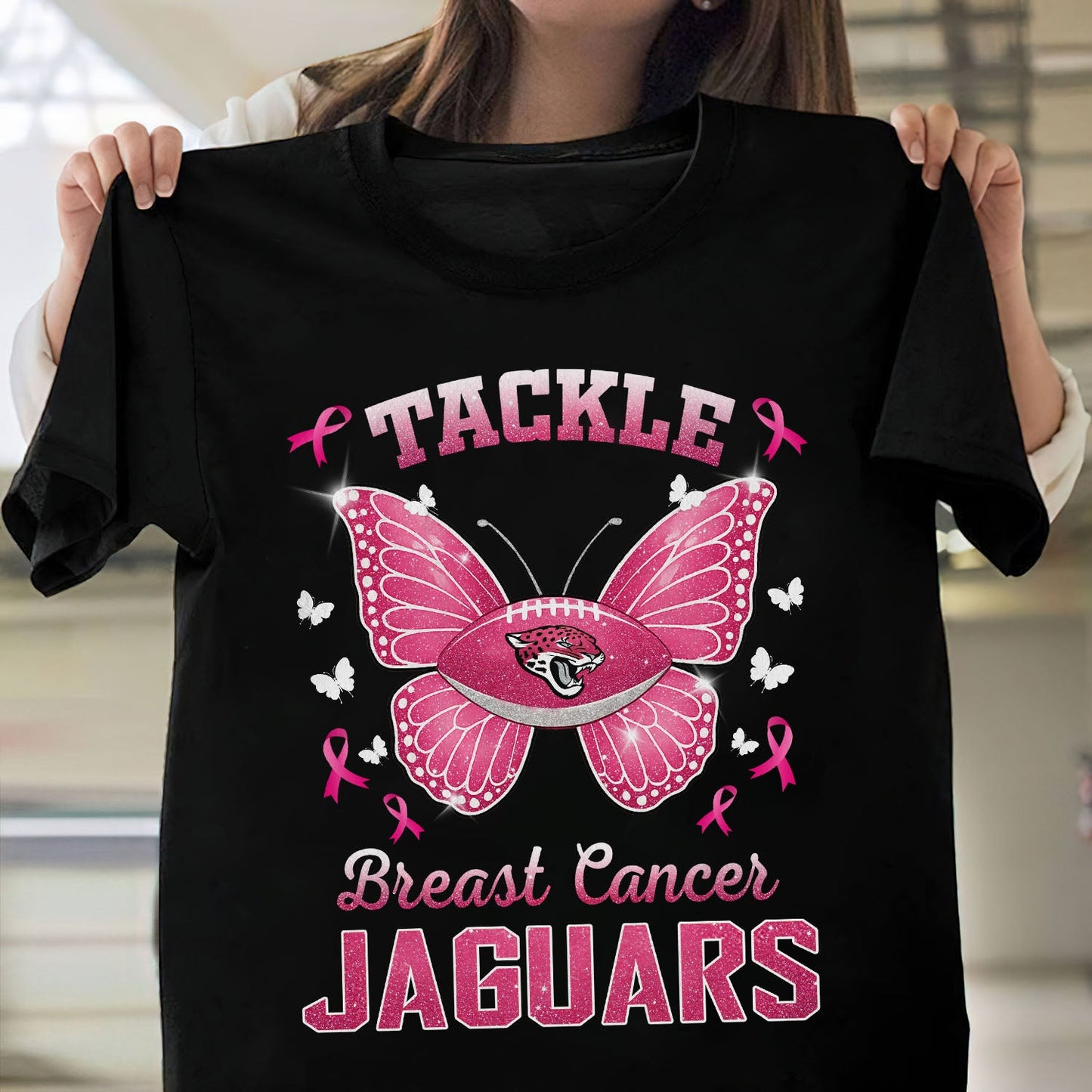 JAC x NFL Tackle Breast Cancer 2D Shirt DatND ThuongNH