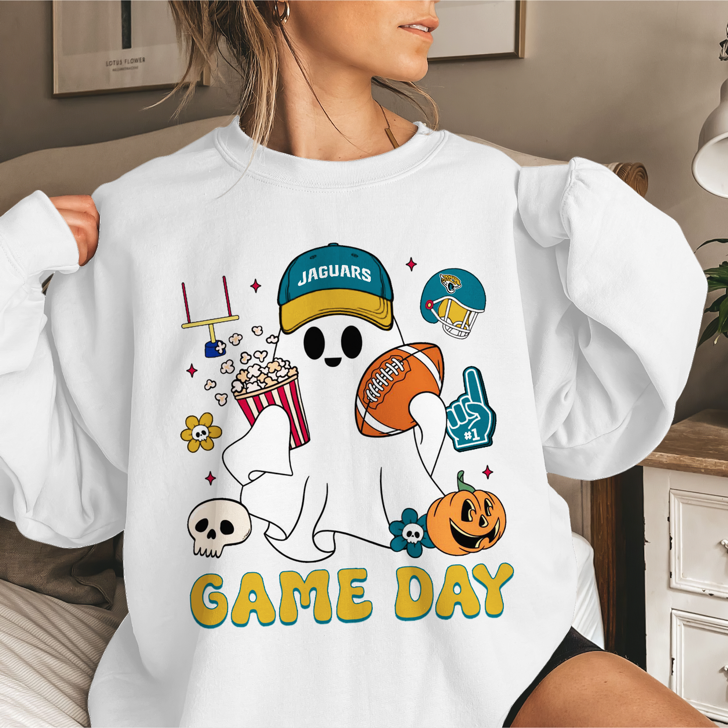 JJ Game Day Football Ghost Sweatshirt DDT NTL