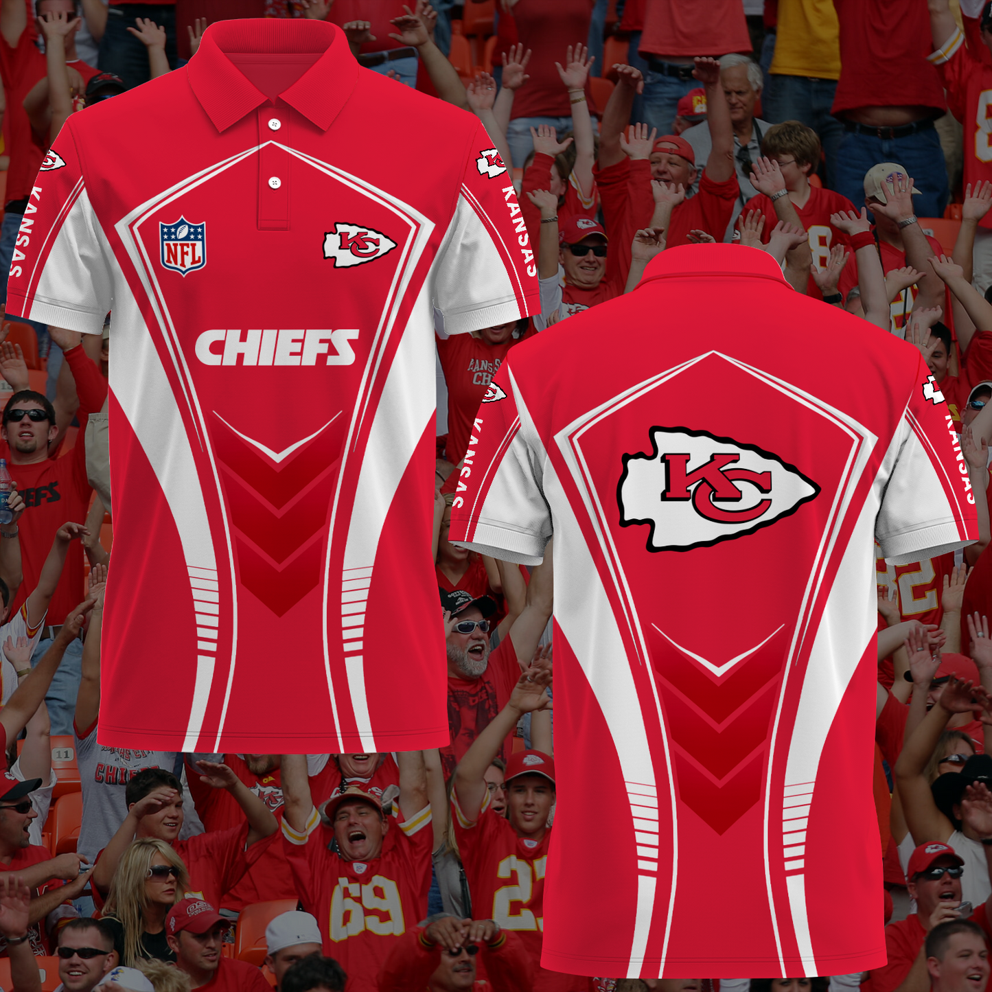 Kansas City Chiefs NFL 2025 New Polo Shirt TM NTA V3