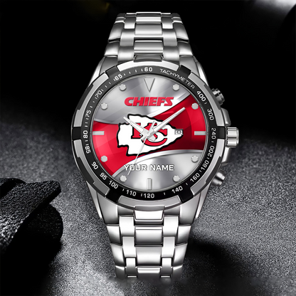 KC x NFL Alloy Men Quartz Watch - Custom Name DATND TANTD