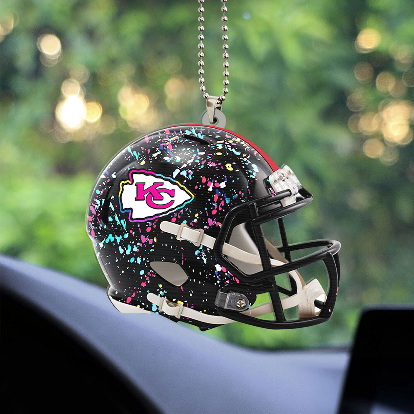KC x NFL Custom Shape 2-sided Car Ornament DATND TANTD