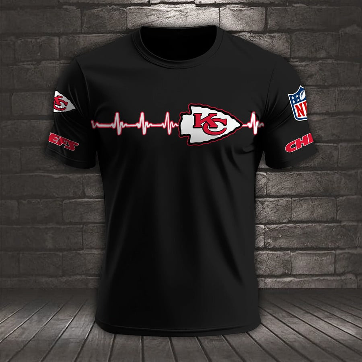 KC x NFL Heart Rate Map Special 3D Shirt DatND ThuongNH