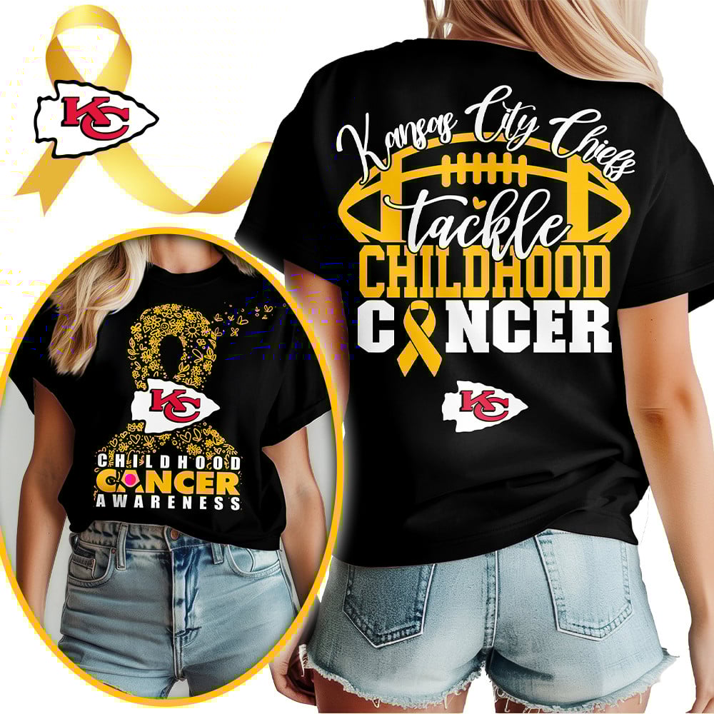 KC X NFL Premium Childhood Cancer Awareness Month 3D Shirt DatND ThuongNH