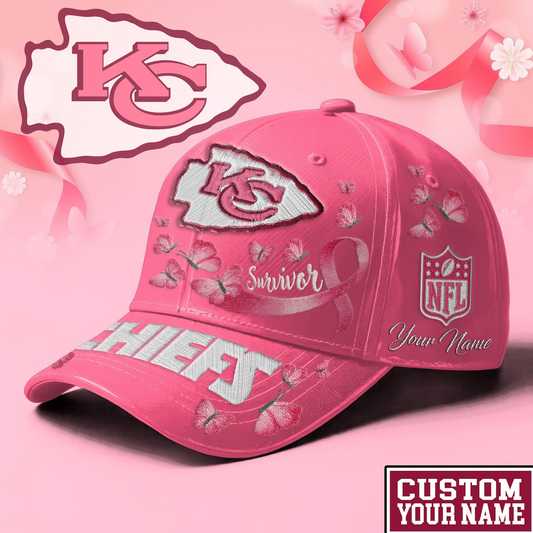 KC x NFL Premium Classic Cap Breast Cancer Survivor