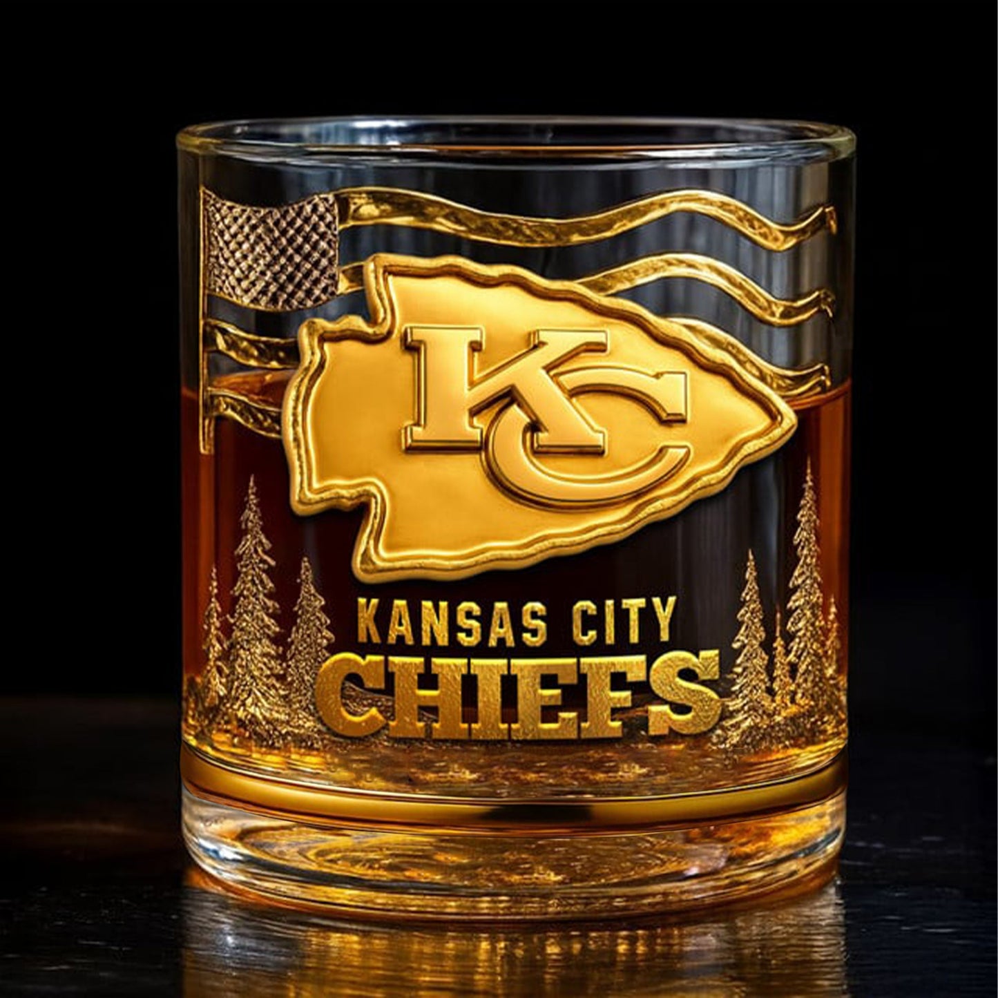 KC x NFL PRENIUM WHISKEY GLASS NDT NHM V2